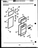 DOOR PARTS Diagram and Parts List for GCD12WJF0  Uni Refrigerator