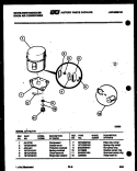COMPRESSOR PARTS Diagram and Parts List for AH114J1T3  Frigidaire Air Conditioner