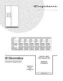 COVER Diagram and Parts List for FRS23R4CB8  Frigidaire Refrigerator