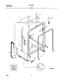 TUB Diagram and Parts List for MDB125RHD3  Uni Dishwasher