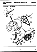 DRIVE COMPONENTS Diagram and Parts List for LT150LXD1  Frigidaire Washer