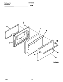 DOOR Diagram and Parts List for MGF300PBDG  Frigidaire Range