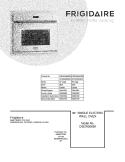 COVER Diagram and Parts List for CGEW3065KBB  Frigidaire Wall Oven