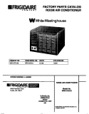 COVER Diagram and Parts List for WAV157S1A3  Frigidaire Air Conditioner
