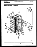DOOR PARTS Diagram and Parts List for MFU17M3AW1  Tappan Freezer