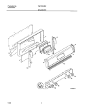 BACKGUARD Diagram and Parts List for TGF375CHSF  Tappan Range