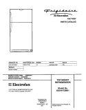 COVER Diagram and Parts List for GS21HTZBK1  Frigidaire Refrigerator
