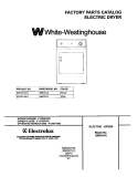 COVER Diagram and Parts List for SER341AQ1  Westinghouse Dryer