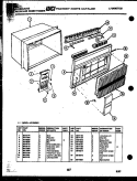 CABINET PARTS Diagram and Parts List for AR18NS8E1  Frigidaire Air Conditioner