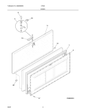 DOOR Diagram and Parts List for CF203  Frigidaire Freezer