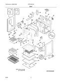 BODY Diagram and Parts List for LFEF3018LWA  Frigidaire Range