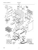 BODY Diagram and Parts List for CFEF372EC3  Frigidaire Range