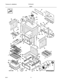 BODY Diagram and Parts List for FGDS3075KBE  Frigidaire Range