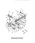 BURNERS, IGNITORS, CONTROLS Diagram and Parts List for GP38BCL1  Frigidaire Range