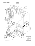 CABINET Diagram and Parts List for EI28BS56IBA  Electrolux Refrigerator