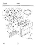 DISPENSER Diagram and Parts List for GLRS264ZAW4  Frigidaire Refrigerator
