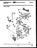 BURNER, MANIFOLD AND GAS CONTROL Diagram and Parts List for GF750ND4  Frigidaire Range