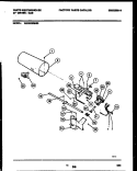 BURNER, IGNITER AND VALVE Diagram and Parts List for WDG336RBSW0  Frigidaire Dryer