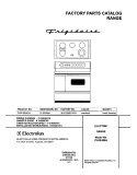 COVER Diagram and Parts List for PLEF489ACA  Frigidaire Range