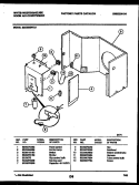 ELECTRICAL PARTS Diagram and Parts List for MAC083P7A1  Frigidaire Air Conditioner