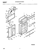 DOORS Diagram and Parts List for GRT18DNED3  Gibson Refrigerator