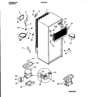 COOLING SYSTEM Diagram and Parts List for FRT18PRAW4  Frigidaire Refrigerator
