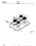 TOP / DRAWER Diagram and Parts List for FED300BEBA  Frigidaire Range