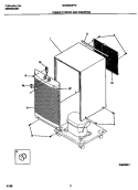 CABINET FRONT AND WRAPPER Diagram and Parts List for MDDQ50FF3  Frigidaire Dehumidifier