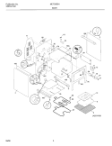 BODY Diagram and Parts List for MEF365BHW3  Frigidaire Wall Oven