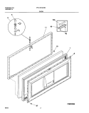 DOOR Diagram and Parts List for FFC13K1CW0  Frigidaire Freezer