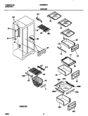 SHELVES Diagram and Parts List for GRS26ZRHW0  Gibson Refrigerator