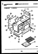 BODY PARTS Diagram and Parts List for GF521HXD3  Frigidaire Range