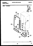 CABINET PARTS Diagram and Parts List for KFU12M2AW0  Kelvinator Freezer