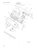 CONTROL / PANEL Diagram and Parts List for GWS1339CS1  Gibson Washer