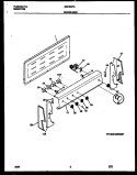 BACKGUARD Diagram and Parts List for GEF300PADA  Gibson Range