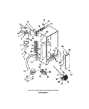 COMPRESSOR, CONDENSER, EVAPORATOR Diagram and Parts List for FPE22VWCF0  Frigidaire Refrigerator
