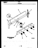 BACKGUARD Diagram and Parts List for GF300NW8  Frigidaire Range