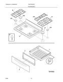Part Location Diagram of 316424705 Frigidaire GRATE