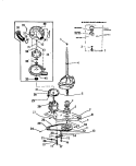 DRIVE MOTOR & PUMP ASSEMBLY Diagram and Parts List for LA640JXW3  Frigidaire Washer