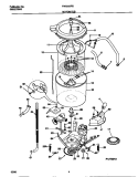 MOTOR / TUB Diagram and Parts List for FWS235RBS2  Frigidaire Washer