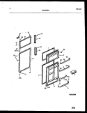 DOOR PARTS Diagram and Parts List for ATN152HK0  Frigidaire Refrigerator