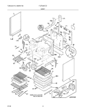 BODY Diagram and Parts List for PLEF398CCD  Frigidaire Range