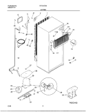 SYSTEM Diagram and Parts List for FRT16ICRHD4  Frigidaire Refrigerator