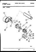 MOTOR AND BLOWER PARTS Diagram and Parts List for DET250K1W  Kelvinator Dryer
