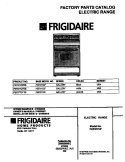 COVER Diagram and Parts List for FEF377CFBB  Frigidaire Range