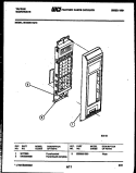 CONTROL PANEL Diagram and Parts List for 56-9999-10-15  Tappan Microwave