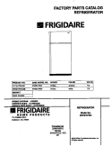 COVER Diagram and Parts List for FRT21IPRHW6  Frigidaire Refrigerator