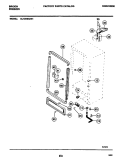 CABINET Diagram and Parts List for UL1293ECW1  Electrolux Freezer