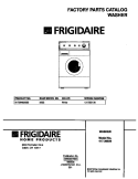 COVER Diagram and Parts List for 41739022890  Frigidaire Washer