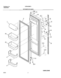 REFRIGERATOR DOOR Diagram and Parts List for GS23HSZBC3  Frigidaire Refrigerator